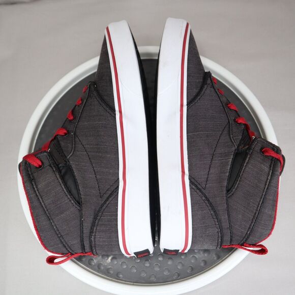 Vans Atwood High Top Shoes Womens Size 6 Youth 4.5 Gray Red Lace Up Sneaker - Picture 5 of 9